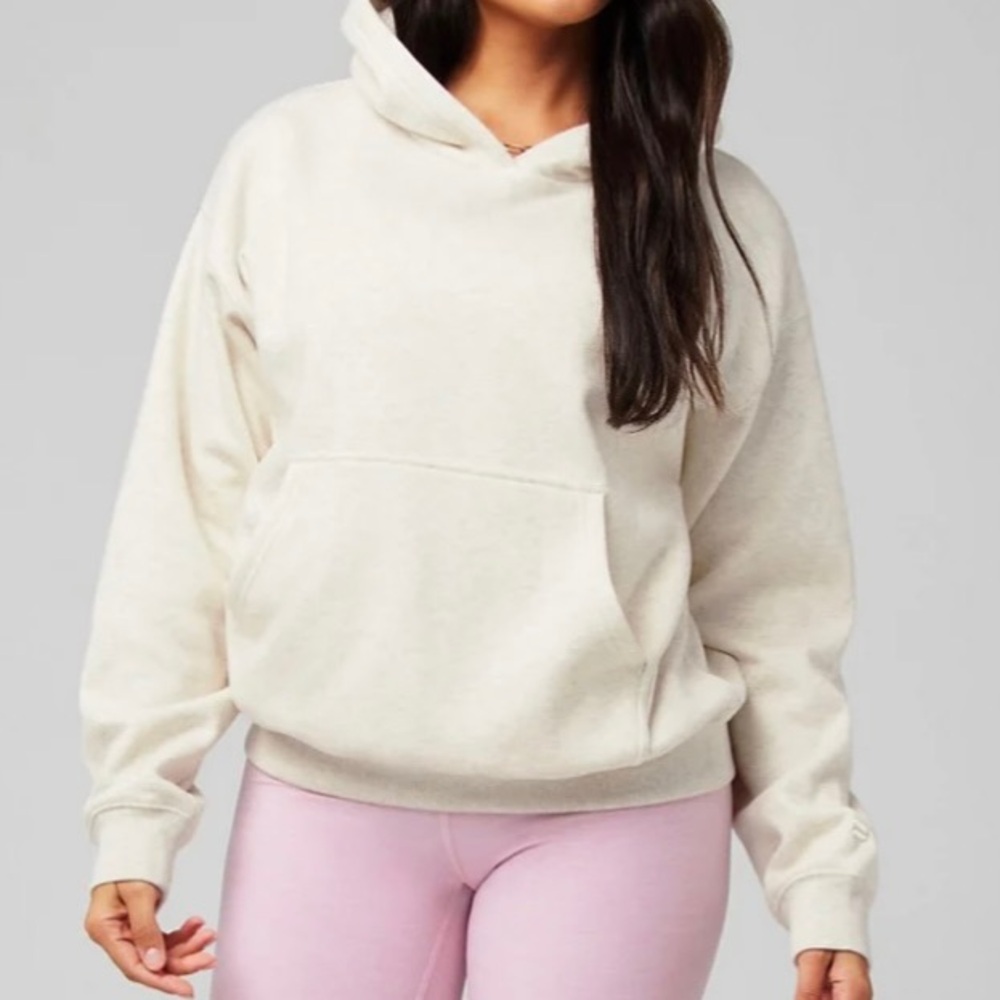 Fabletics Cozy Fleece Hoodie Bone Heather